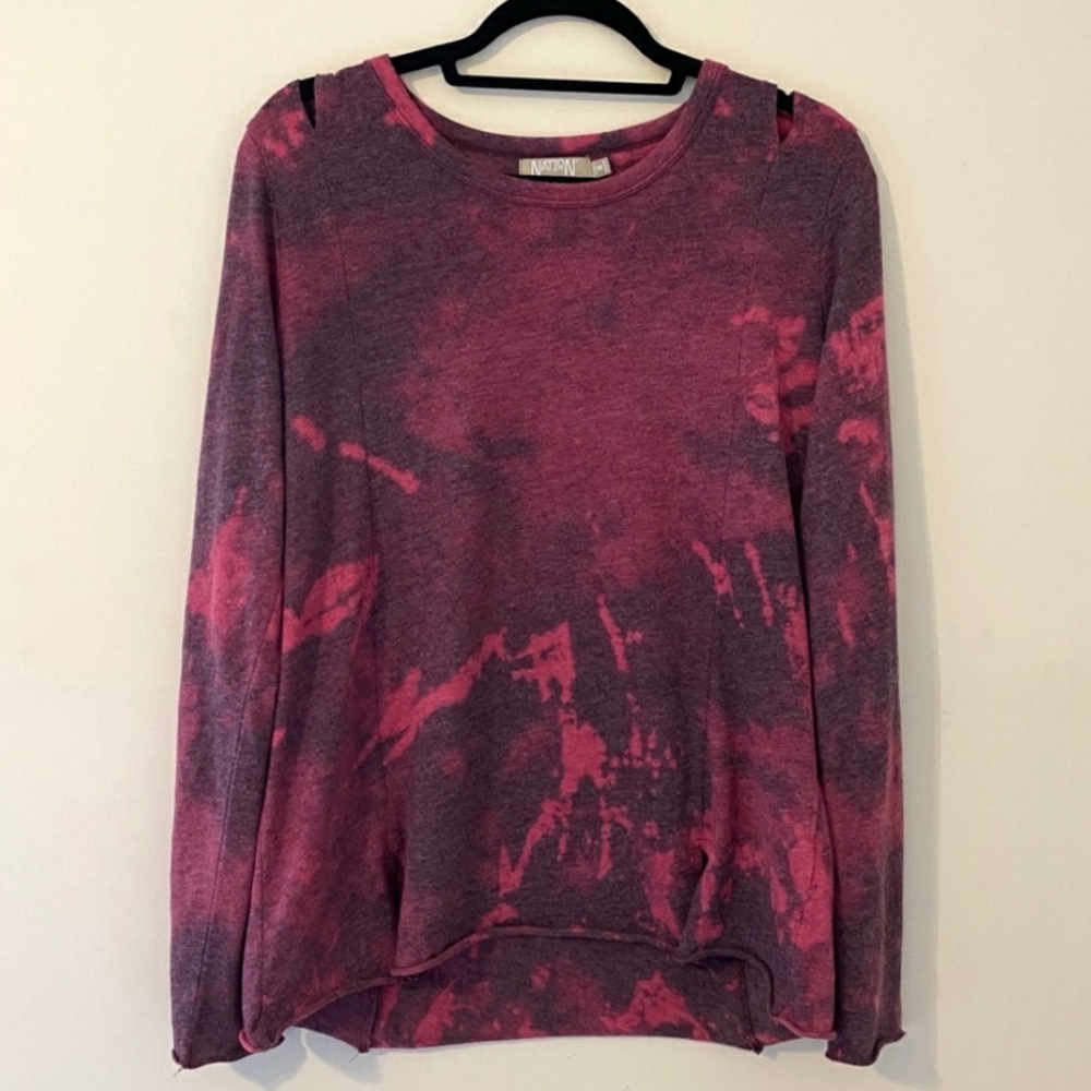 Nation LTD Tie Dye Long Sleeve Shirt